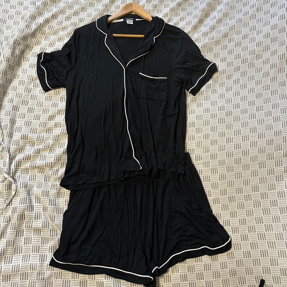 Sleep Riot | Women’s 3 Piece Modal Pajama Set Shirt Shorts Pants Size Large - Picture 1 of 11
